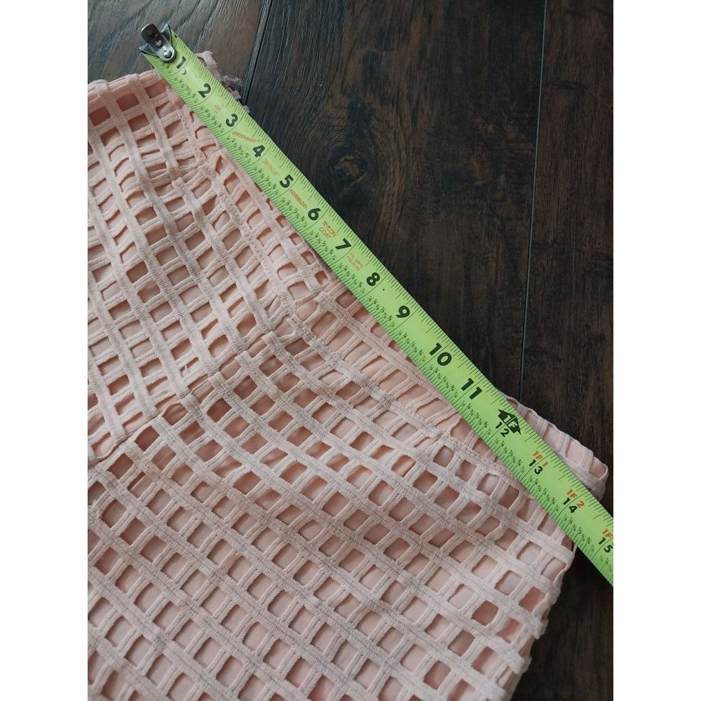 ZOE Endless Rose Blush Pink Cropped Crochet Culotte Pants. - Picture 9 of 12